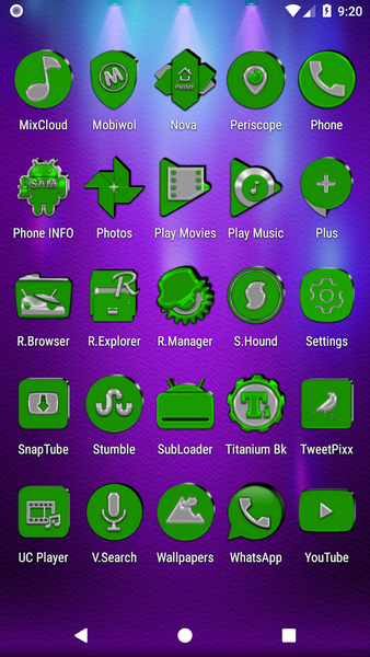 Green Icon Pack - عکس برنامه موبایلی اندروید