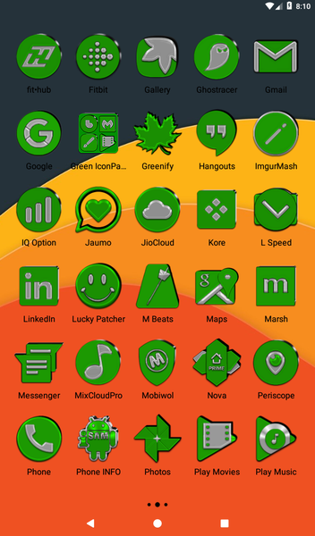 Green Icon Pack - عکس برنامه موبایلی اندروید