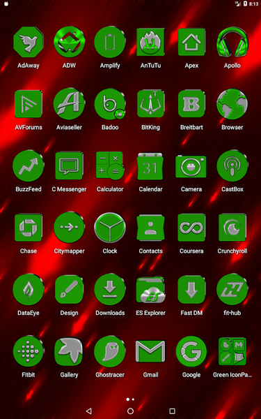 Green Icon Pack - عکس برنامه موبایلی اندروید
