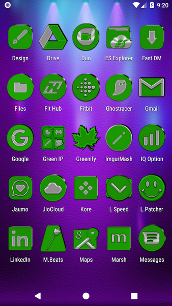 Green Icon Pack - عکس برنامه موبایلی اندروید
