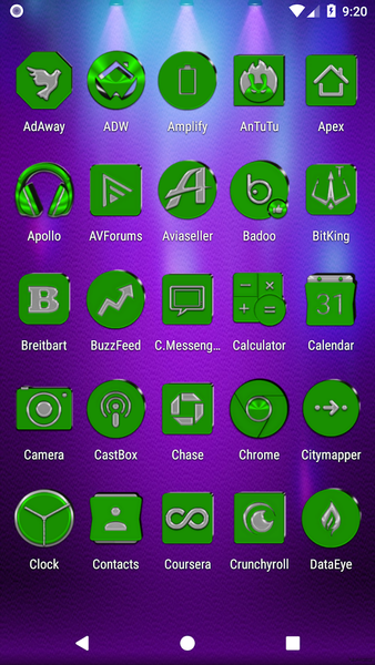 Green Icon Pack - عکس برنامه موبایلی اندروید