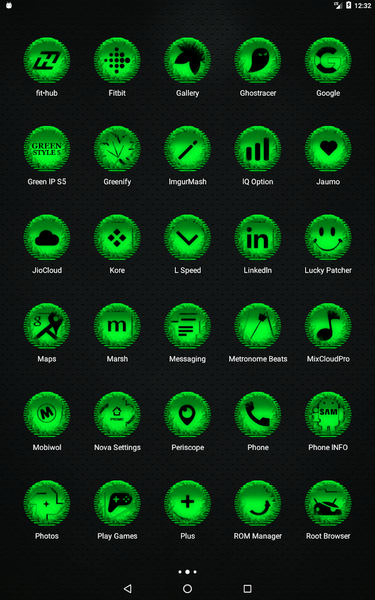 Green Icon Pack Style 5 - Image screenshot of android app