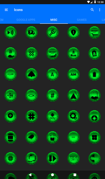 Green Icon Pack Style 5 - Image screenshot of android app