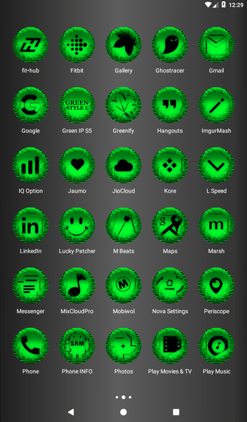 Green Icon Pack Style 5 - Image screenshot of android app