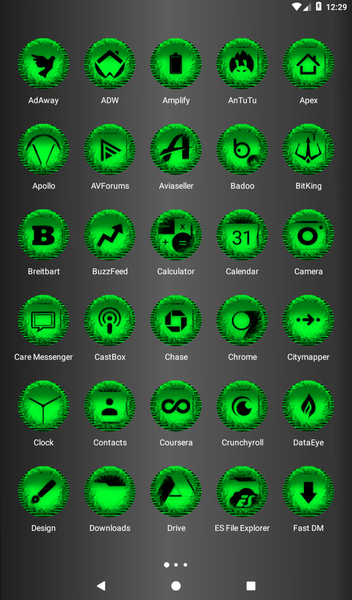 Green Icon Pack Style 5 - Image screenshot of android app
