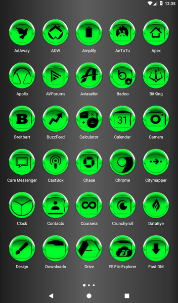 Green Icon Pack Style 4 - Image screenshot of android app