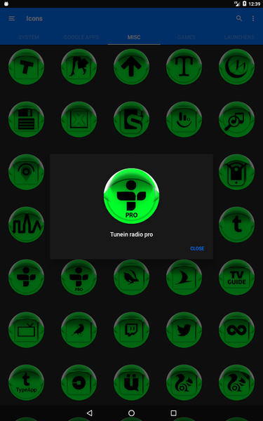 Green Icon Pack Style 4 - Image screenshot of android app