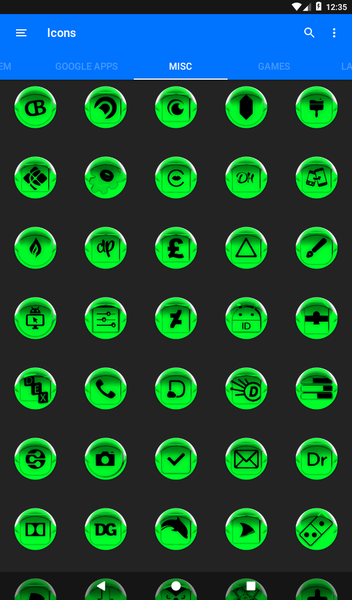 Green Icon Pack Style 4 - Image screenshot of android app
