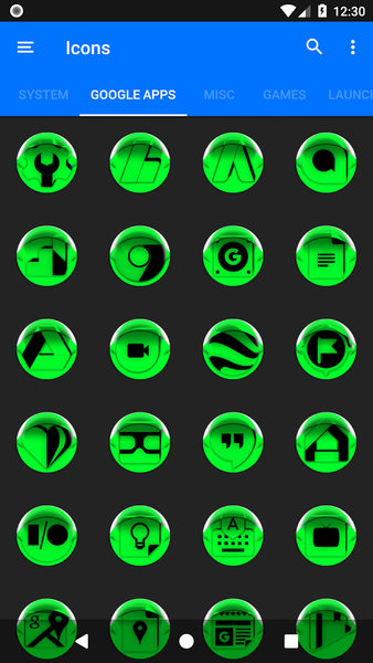 Green Icon Pack Style 4 - Image screenshot of android app