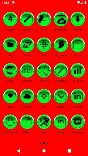 Green Icon Pack Style 4 - Image screenshot of android app