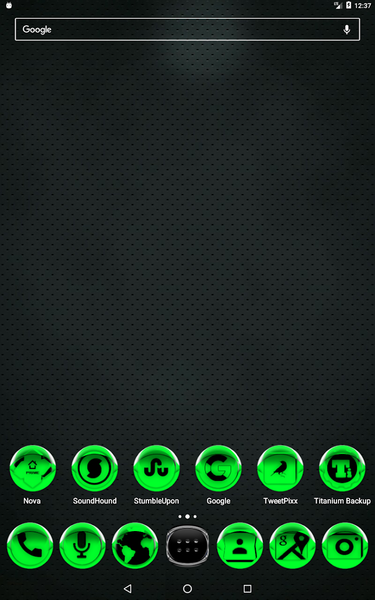 Green Icon Pack Style 4 - Image screenshot of android app