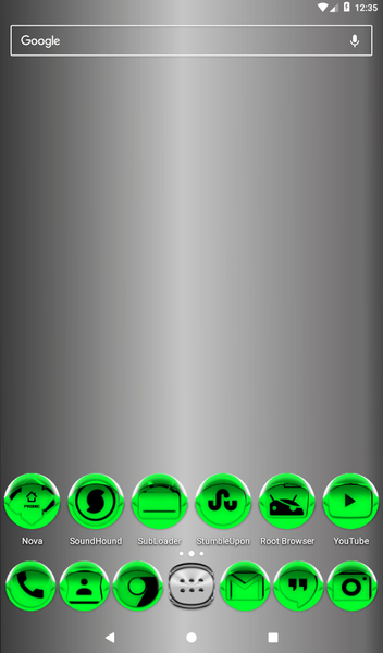 Green Icon Pack Style 4 - Image screenshot of android app