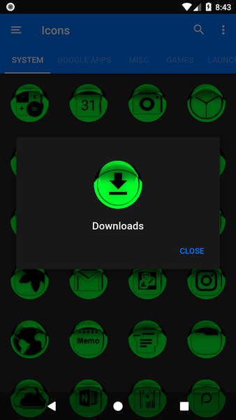 Green Icon Pack Style 1 - Image screenshot of android app