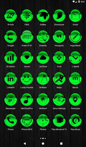 Green Icon Pack Style 1 - Image screenshot of android app