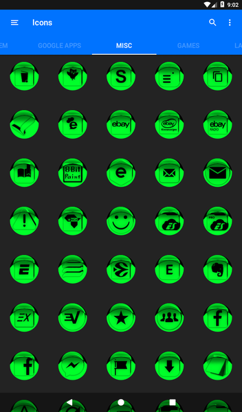 Green Icon Pack Style 1 - Image screenshot of android app