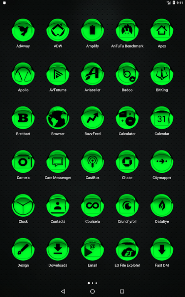 Green Icon Pack Style 1 - Image screenshot of android app