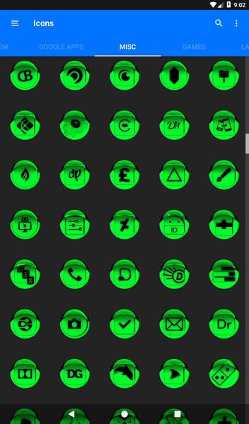 Green Icon Pack Style 1 - Image screenshot of android app