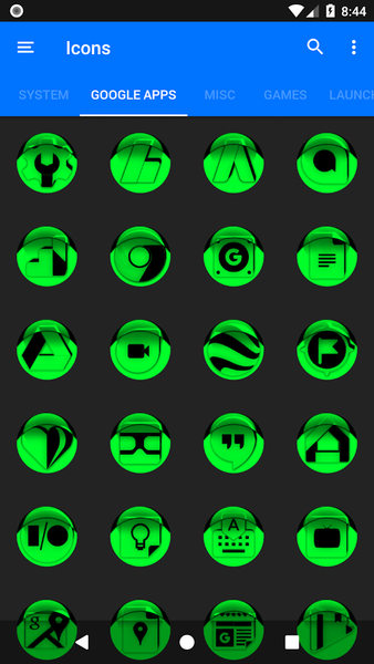 Green Icon Pack Style 1 - Image screenshot of android app