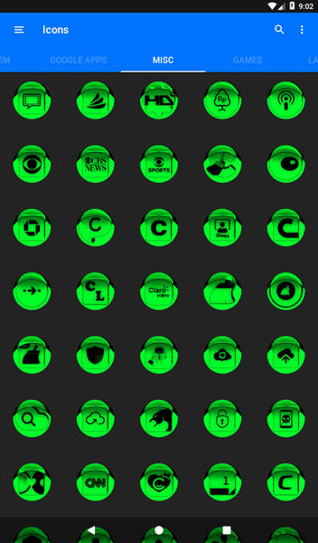 Green Icon Pack Style 1 - Image screenshot of android app