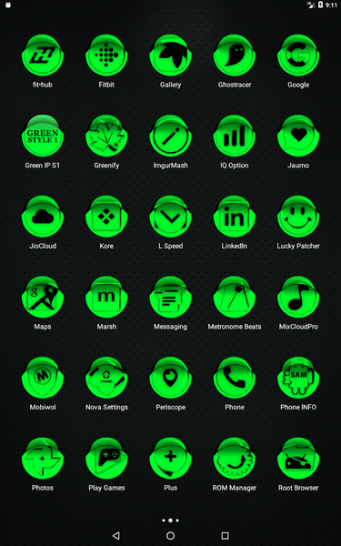 Green Icon Pack Style 1 - Image screenshot of android app