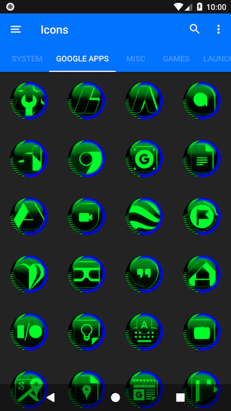 Green Icon Pack Style 7 - Image screenshot of android app