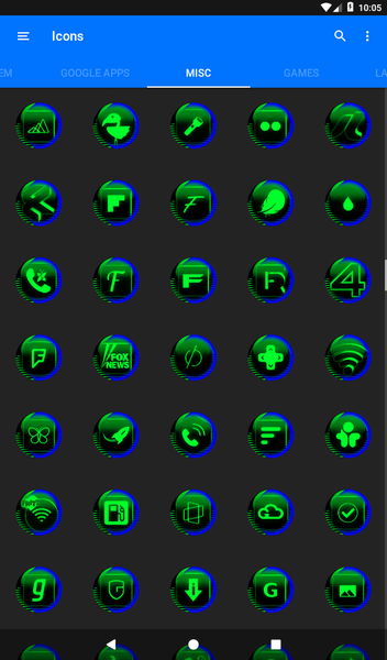 Green Icon Pack Style 7 - Image screenshot of android app