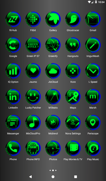 Green Icon Pack Style 7 - Image screenshot of android app