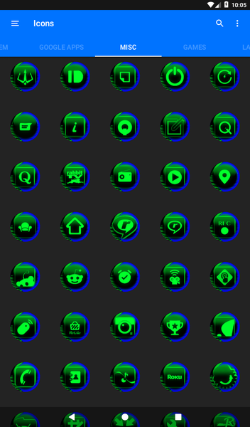 Green Icon Pack Style 7 - Image screenshot of android app