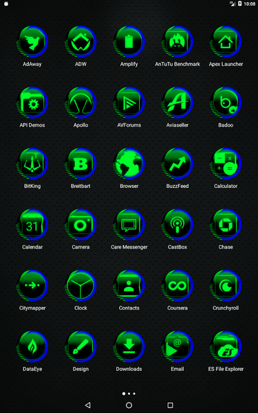Green Icon Pack Style 7 - Image screenshot of android app
