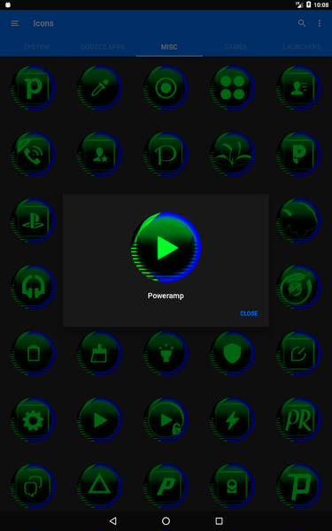 Green Icon Pack Style 7 - Image screenshot of android app