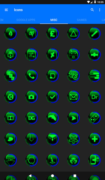 Green Icon Pack Style 7 - Image screenshot of android app