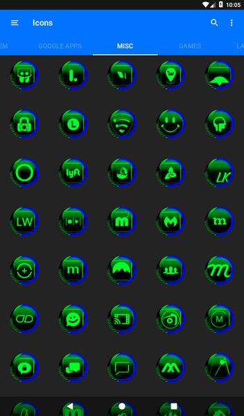 Green Icon Pack Style 7 - Image screenshot of android app
