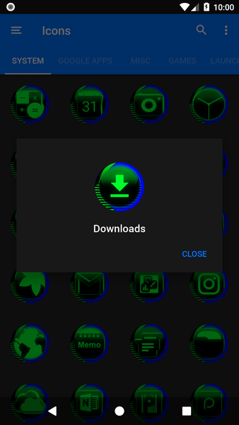 Green Icon Pack Style 7 - Image screenshot of android app