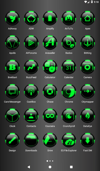 Green Icon Pack Style 6 - Image screenshot of android app