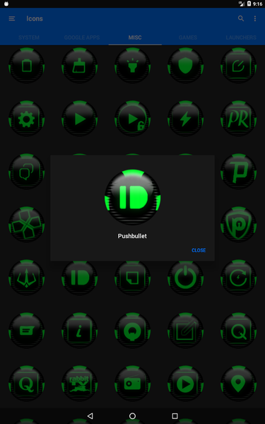 Green Icon Pack Style 6 - Image screenshot of android app