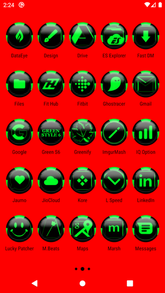 Green Icon Pack Style 6 - Image screenshot of android app