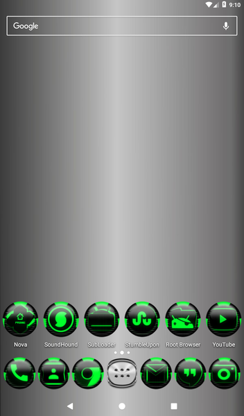Green Icon Pack Style 6 - Image screenshot of android app