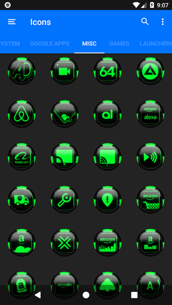 Green Icon Pack Style 6 - Image screenshot of android app