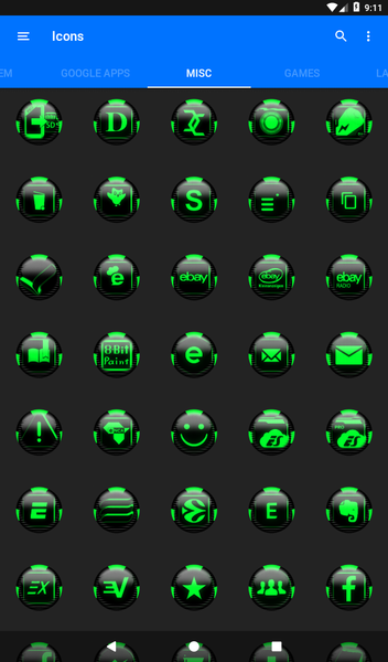 Green Icon Pack Style 6 - Image screenshot of android app