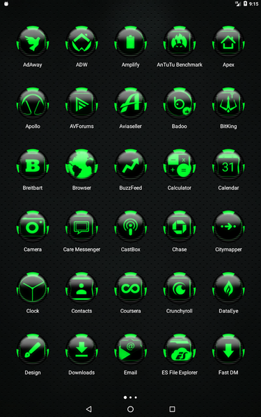 Green Icon Pack Style 6 - Image screenshot of android app
