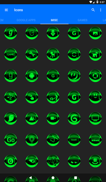 Green Icon Pack Style 2 - Image screenshot of android app