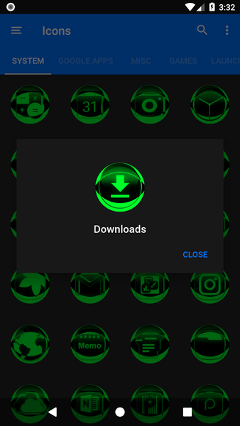 Green Icon Pack Style 2 - Image screenshot of android app