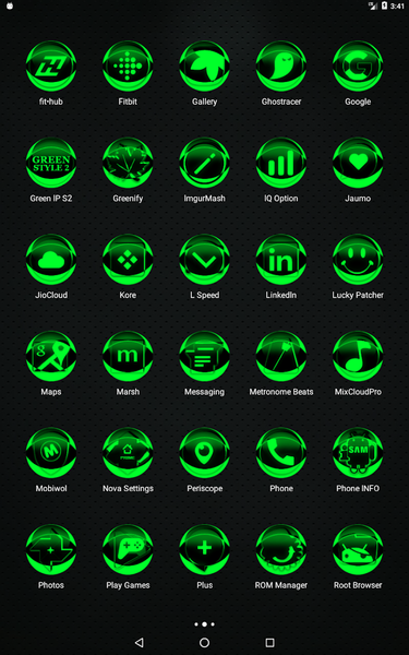 Green Icon Pack Style 2 - Image screenshot of android app