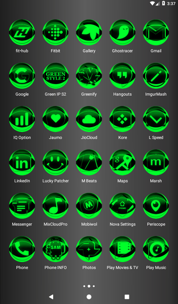 Green Icon Pack Style 2 - Image screenshot of android app