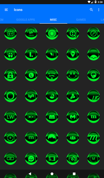 Green Icon Pack Style 2 - Image screenshot of android app