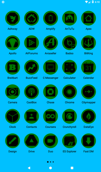 Oreo Green Icon Pack P2 - Image screenshot of android app
