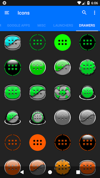 Oreo Green Icon Pack P2 - Image screenshot of android app