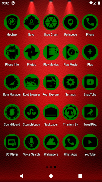Oreo Green Icon Pack P2 - Image screenshot of android app