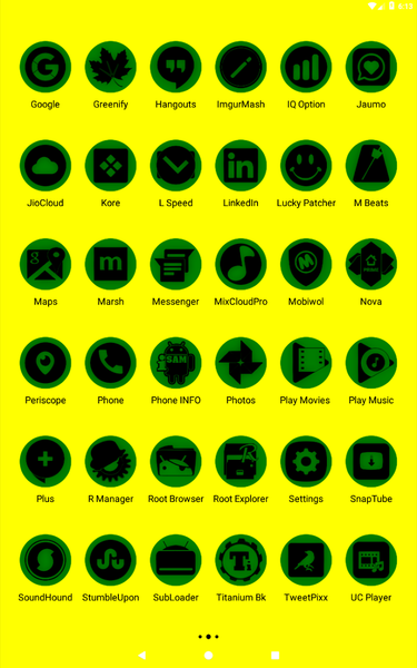 Oreo Green Icon Pack P2 - Image screenshot of android app