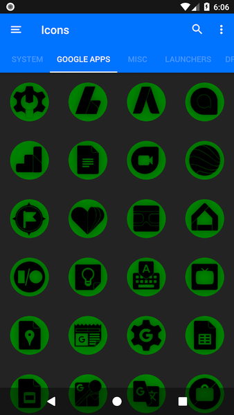 Oreo Green Icon Pack P2 - Image screenshot of android app